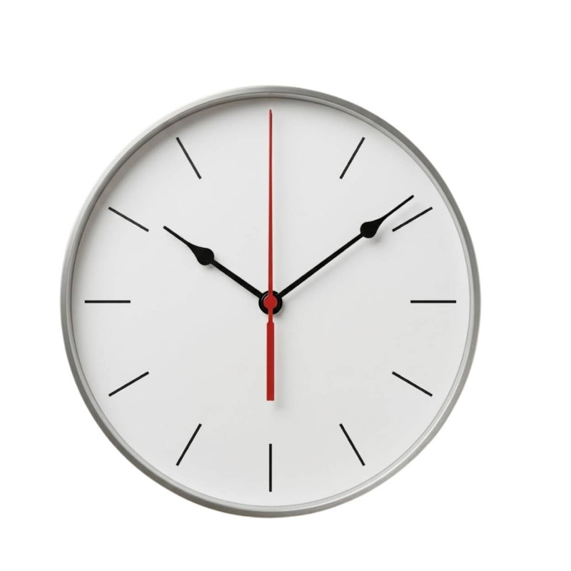 High-quality black teardrop aluminum hands with a quiet quartz movement.