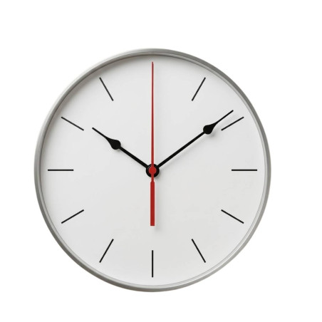 High-quality black teardrop aluminum hands with a quiet quartz movement.