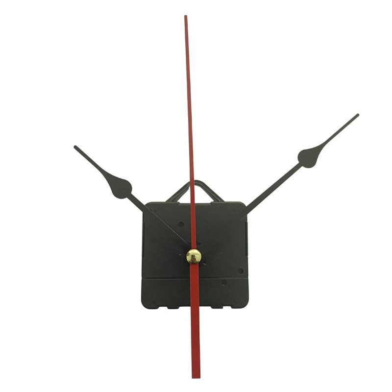 Minimalist black aluminum wall clock hands with an elegant teardrop shape.