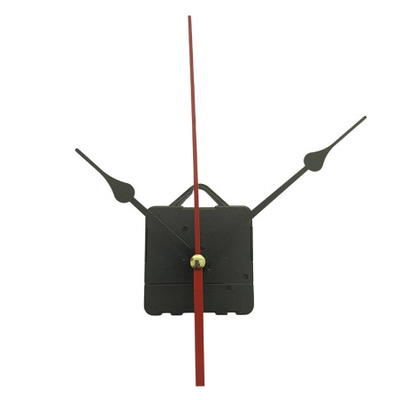 Minimalist black aluminum wall clock hands with an elegant teardrop shape.