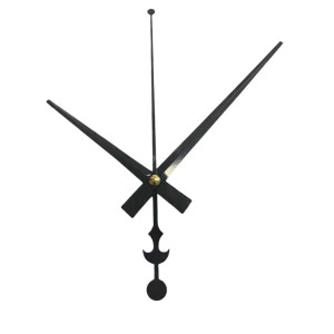 Modern aluminum hands in an elegant black finish with precise workmanship.