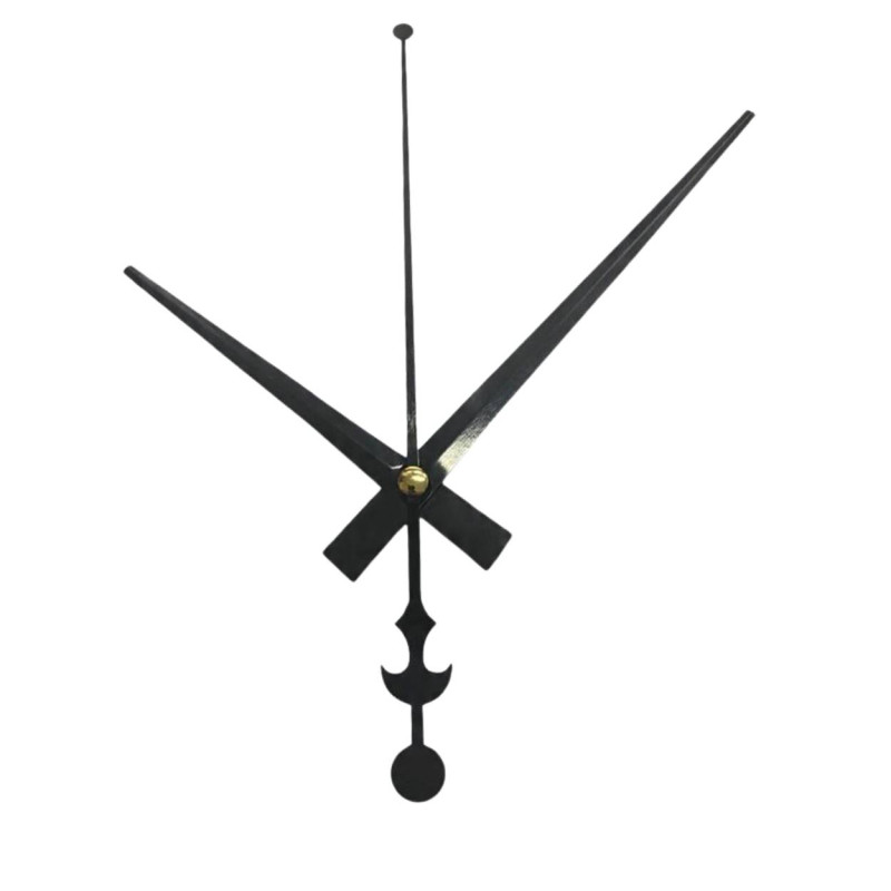 Modern aluminum hands in an elegant black finish with precise workmanship.