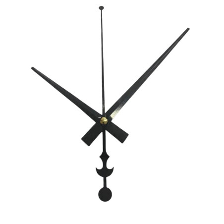 Modern aluminum hands in an elegant black finish with precise workmanship.