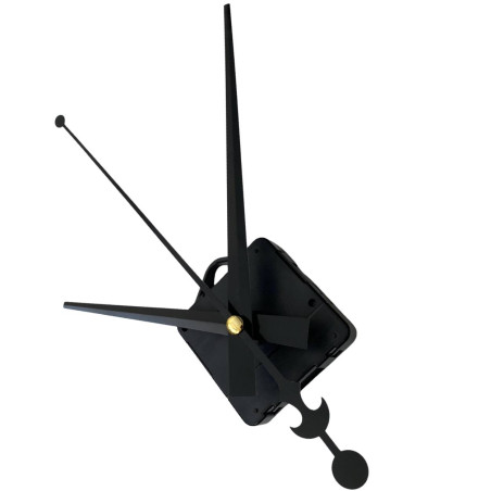Elegant black aluminum hands with precise movement for every unique interior.