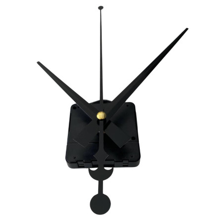Black aluminum clock hands - anchor design 16 / 12 cm