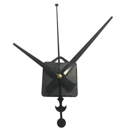 Minimalist black hands made of lightweight aluminum with an iconic anchor detail for a stylish wall clock.