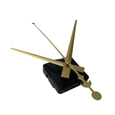 Modern aluminum hands in a gold finish with precise workmanship.