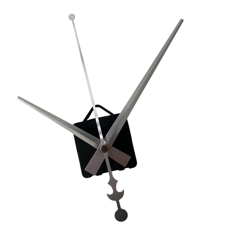 Silver hands to replace old parts that will give the clock a fresh look.