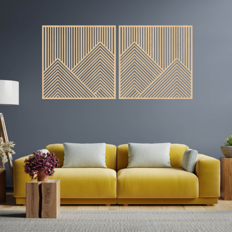 Square wall paintings are an elegant way to enhance your interior and bring harmony and style to it.