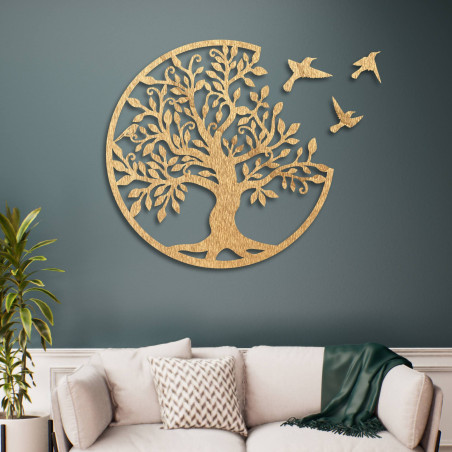 Wooden trees of life are not only an aesthetic addition to the wall, but also a profound symbol of harmony, stability, and famil