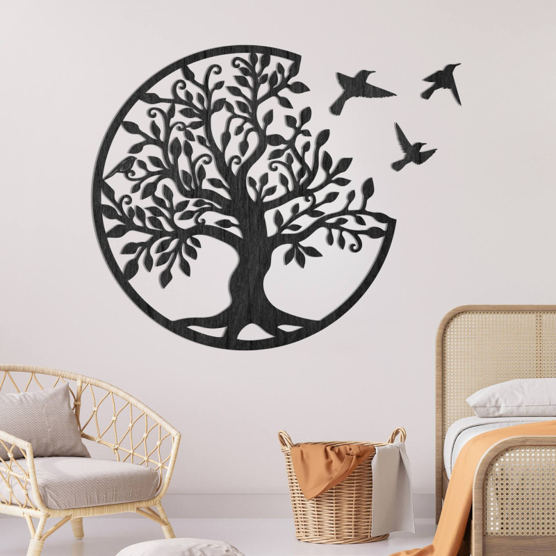 Wooden trees of life are not only an aesthetic addition to the wall, but also a profound symbol of harmony, stability, and famil