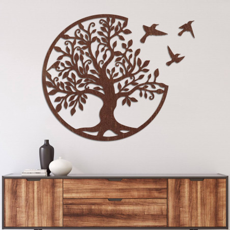 Wooden trees of life are not only an aesthetic addition to the wall, but also a profound symbol of harmony, stability, and famil