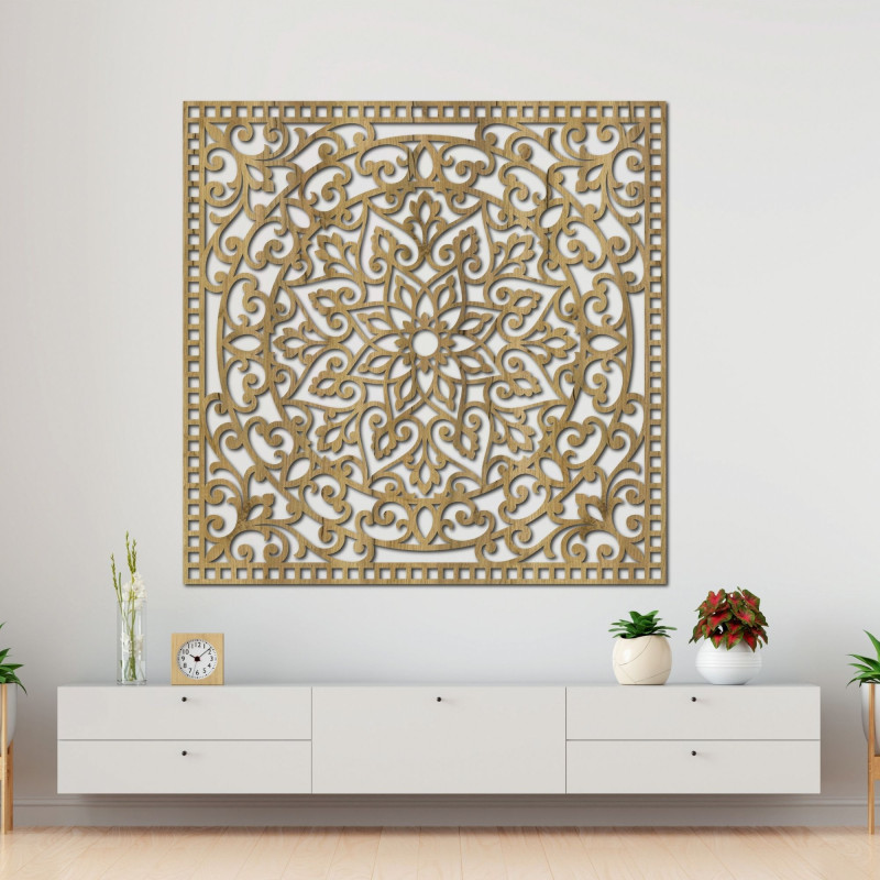Square hanging paintings are a beautiful way to enrich your home with art and spirituality.