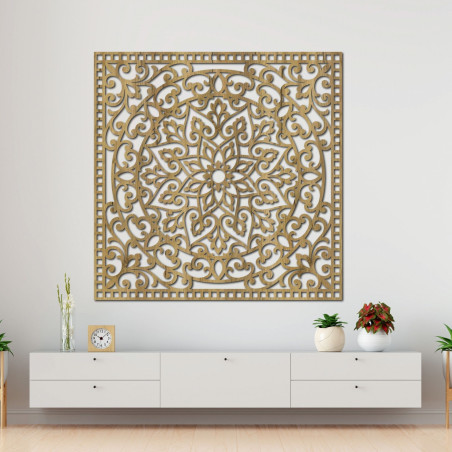 Square hanging paintings are a beautiful way to enrich your home with art and spirituality.