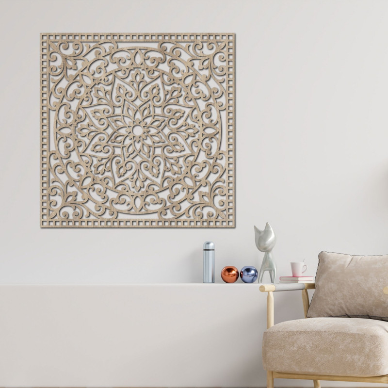 Square hanging paintings are a beautiful way to enrich your home with art and spirituality.