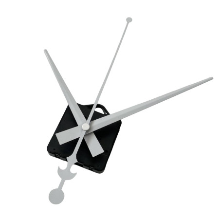 Stylish white clock hands suitable for a minimalist interior.