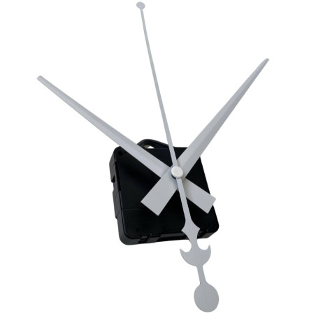 Elegant white aluminum clock hands with an anchor - a stylish detail for modern interiors.