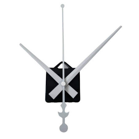 White clock hands, ideal for replacing old clock hands.