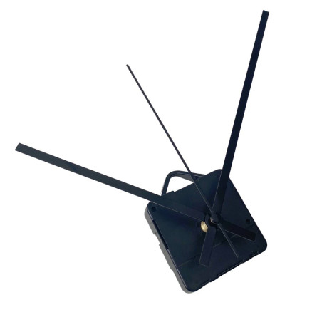 Black clock hands, ideal for replacing old clock hands.