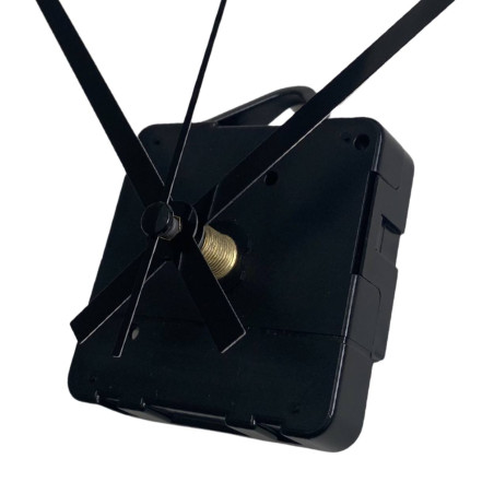 Elegant black aluminum clock hands for timeless interior design.