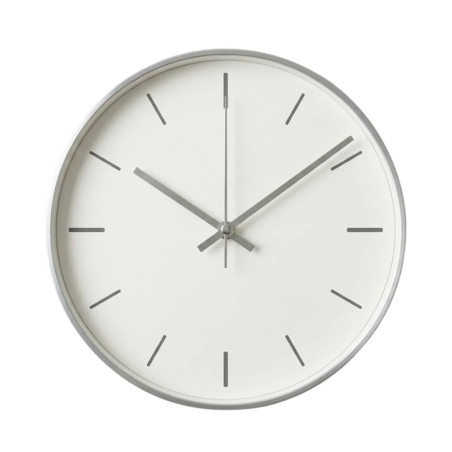 Subtle silver aluminum hands for designer wall clocks.