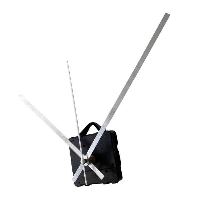 Aluminum silver clock hands, simple and clean design.