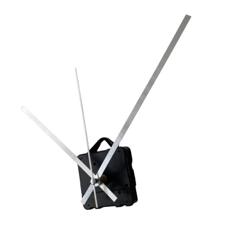 Aluminum silver clock hands, simple and clean design.