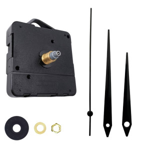 Black pointed aluminum hands for wall clocks in a modern design. 2