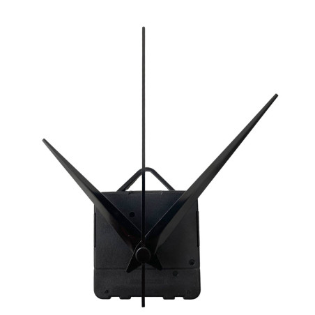 The black color of the pointed hands highlights the dial and improves readability.