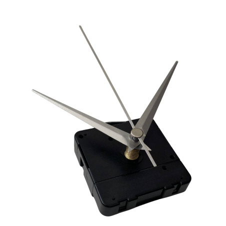 Modern silver clock hands with a pointed tip for an elegant and simple look.
