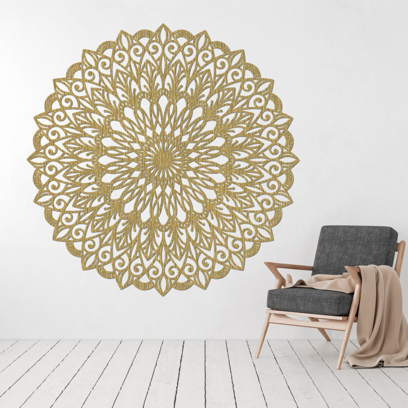 Discover the beauty of a wooden mandala that will bring peace and harmony to your home.