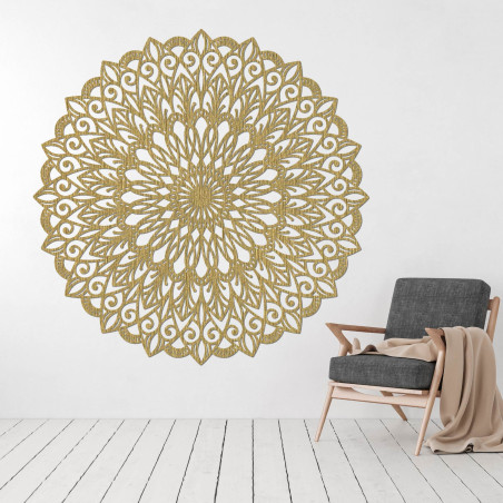 Discover the beauty of a wooden mandala that will bring peace and harmony to your home.