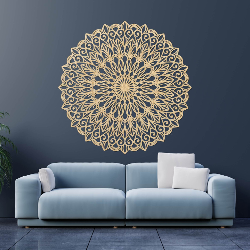 Discover the beauty of a wooden mandala that will bring peace and harmony to your home.