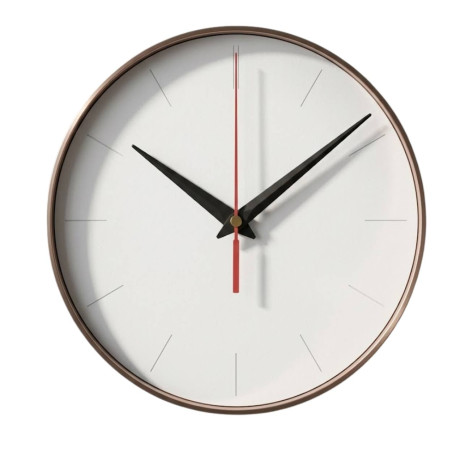 Black pointed aluminum clock hands with red seconds hand 11 / 8.5 cm