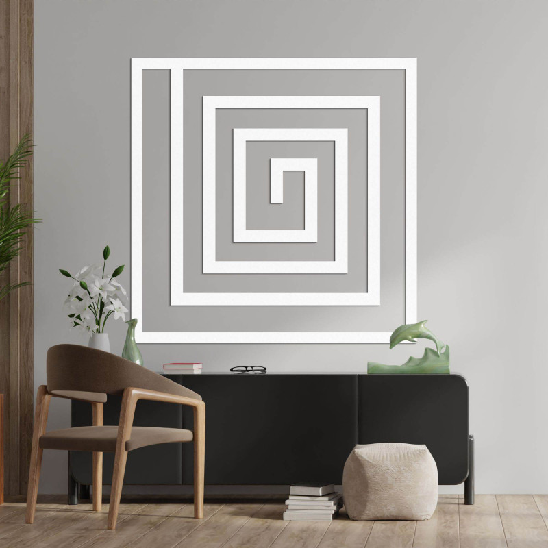 Wooden spiral decoration