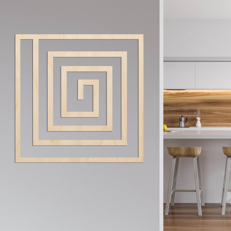 The decoration will impress at first glance with its geometric rhythm, which gives the space a modern and timeless look.