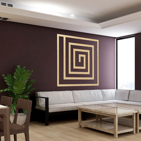 The decoration will impress at first glance with its geometric rhythm, which gives the space a modern and timeless look.