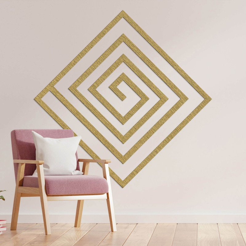 The decoration will impress at first glance with its geometric rhythm, which gives the space a modern and timeless look.