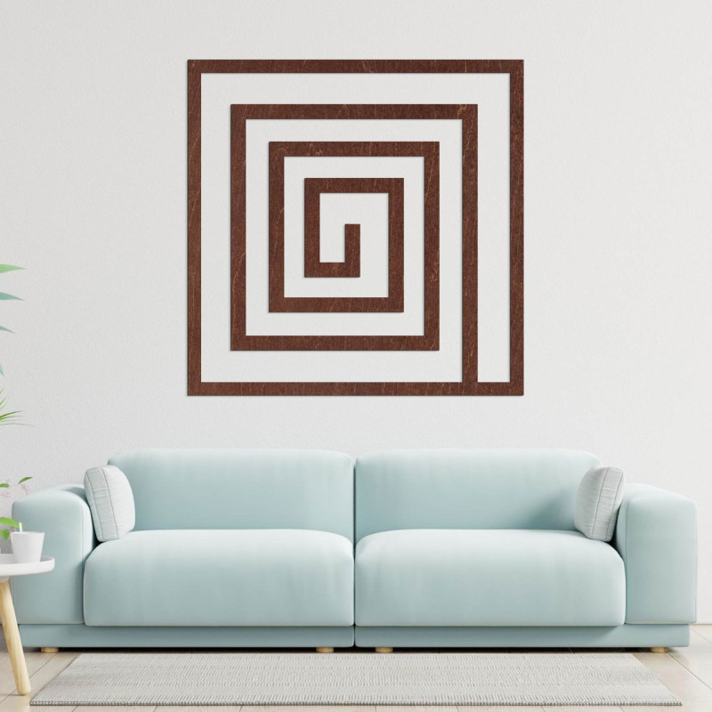 The decoration will impress at first glance with its geometric rhythm, which gives the space a modern and timeless look.