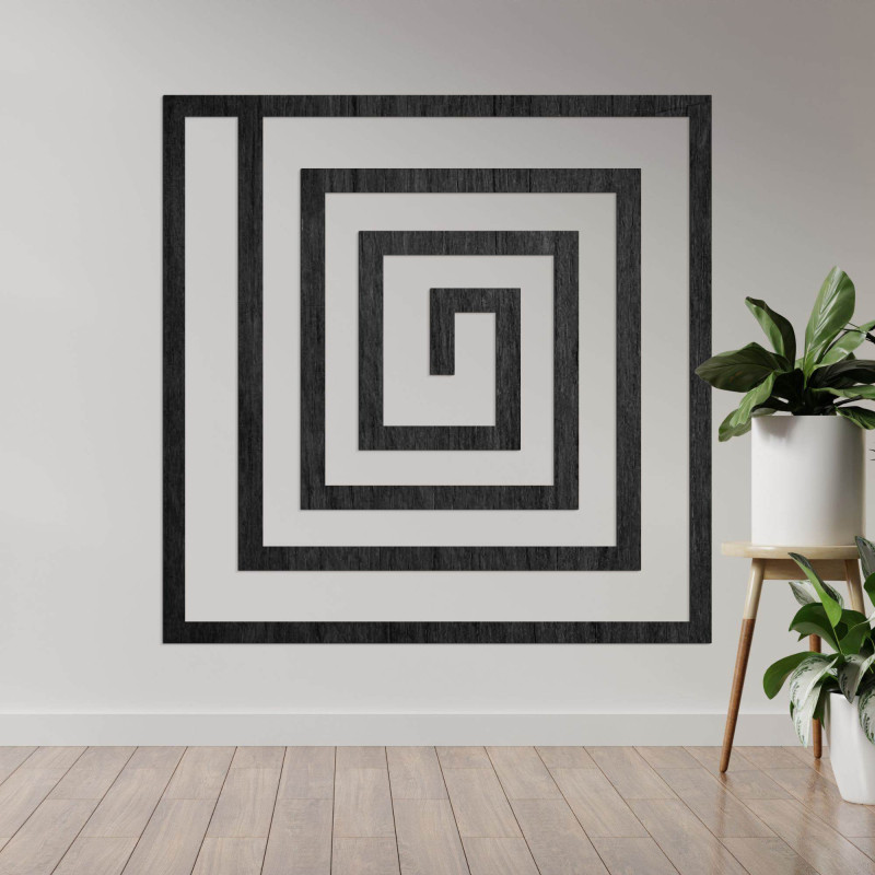 The decoration will impress at first glance with its geometric rhythm, which gives the space a modern and timeless look.