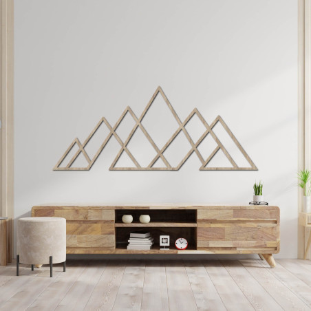 Elegant mountain painting made of lines for a simple and stylish space