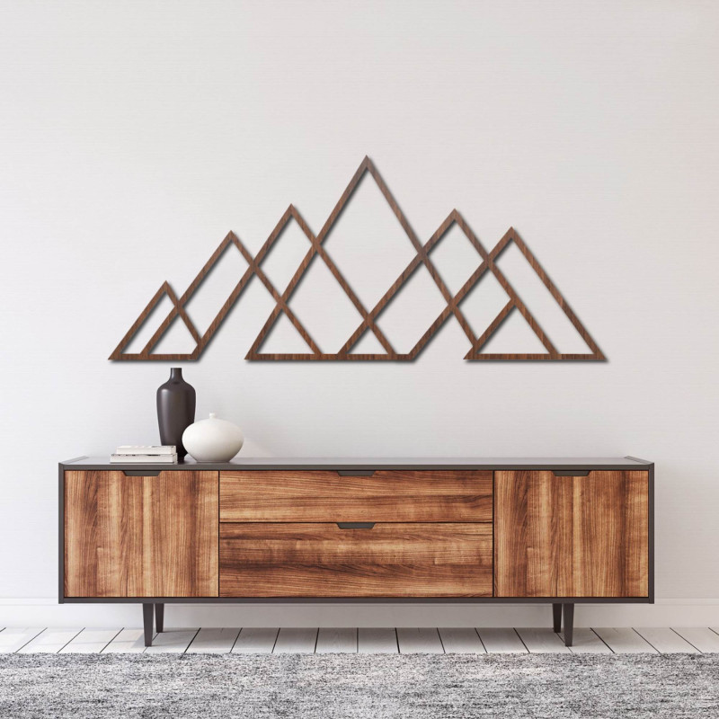 Elegant mountain painting made of lines for a simple and stylish space