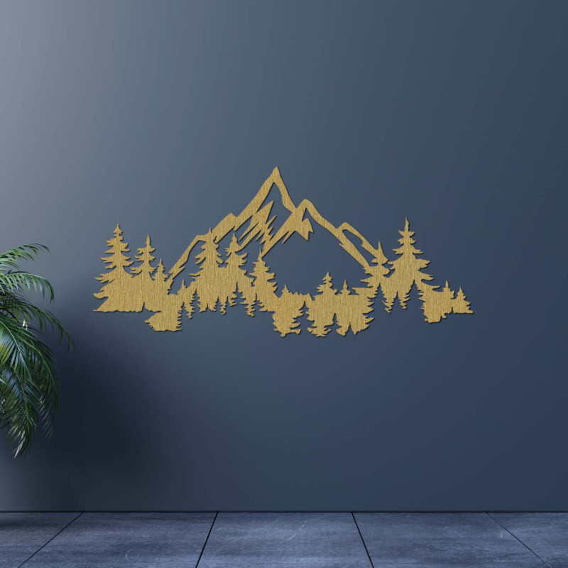 Elegant image of mountains and trees for a cozy interior