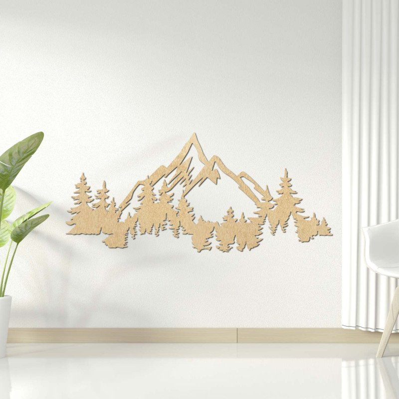 Elegant image of mountains and trees for a cozy interior