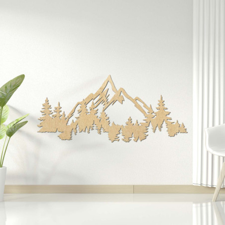 Elegant image of mountains and trees for a cozy interior