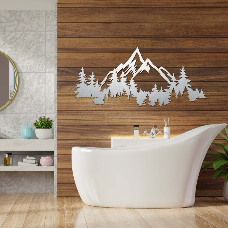 Elegant image of mountains and trees for a cozy interior