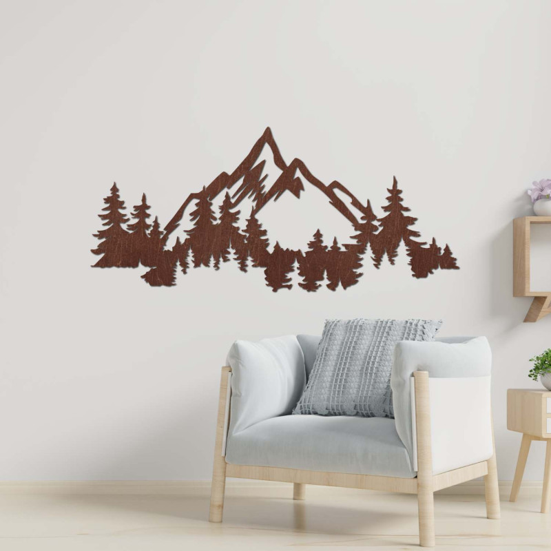 Elegant image of mountains and trees for a cozy interior