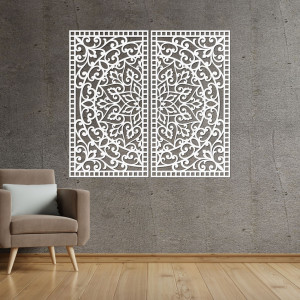 Oriental wall decoration square - FLOUFER 2