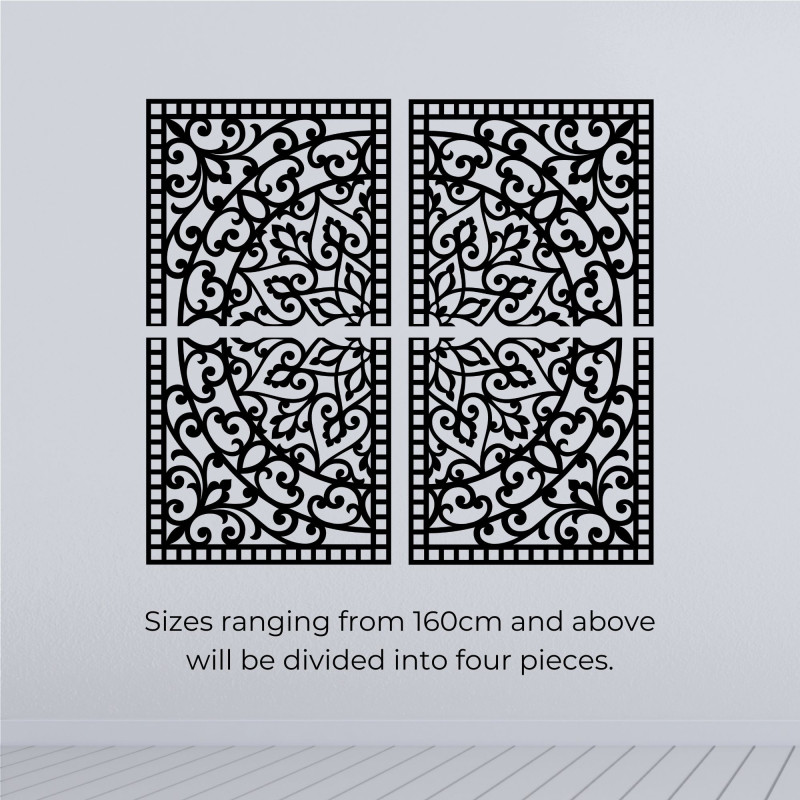 Wooden 3D Mandala on the wall – Carved diptych in boho style