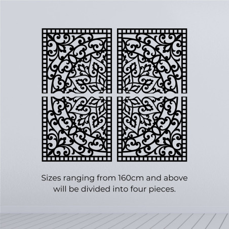 Wooden 3D Mandala on the wall – Carved diptych in boho style